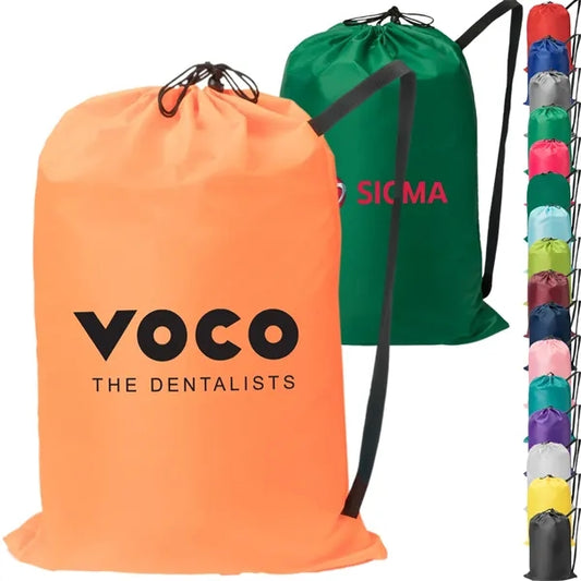 Heavy Duty Extra-Large Laundry Drawstring Backpack 30" x 45"