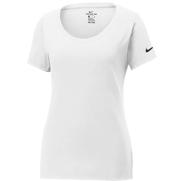 Nike Ladies Dri-FIT Cotton/Poly Scoop Neck Tee.