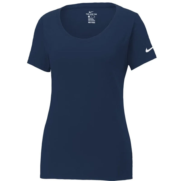 Nike Ladies Dri-FIT Cotton/Poly Scoop Neck Tee.