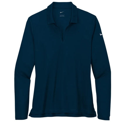 Nike Ladies Dri-FIT Micro Pique 2.0 Long Sleeve Polo