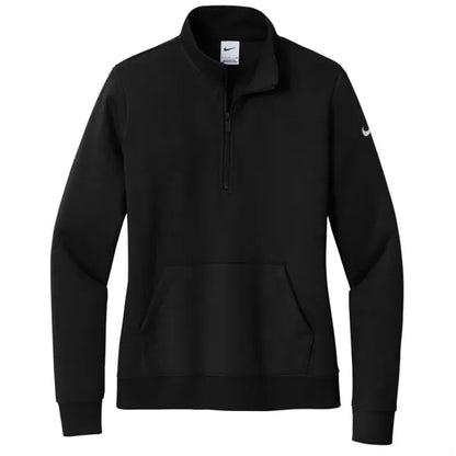 Nike Ladies Club Fleece Sleeve Swoosh 1/2-Zip