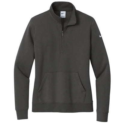 Nike Ladies Club Fleece Sleeve Swoosh 1/2-Zip