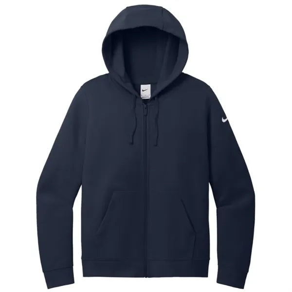 Nike Ladies Club Fleece Sleeve Swoosh Full-Zip Hoodie