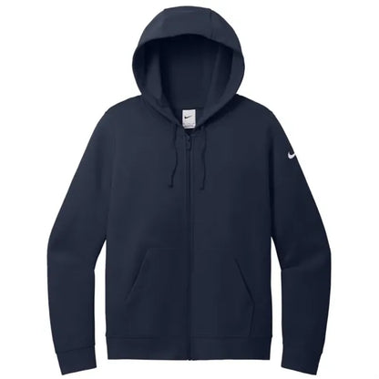 Nike Ladies Club Fleece Sleeve Swoosh Full-Zip Hoodie