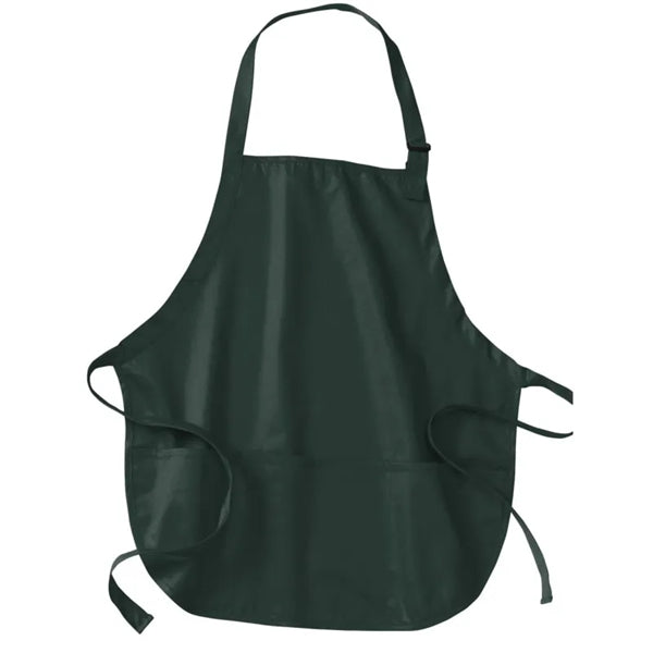 Port Authority Medium-Length Apron With Pouch Pockets.