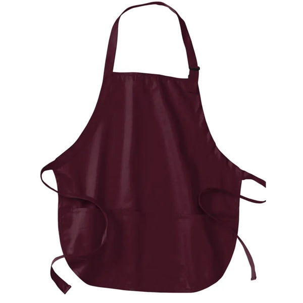 Port Authority Medium-Length Apron With Pouch Pockets.