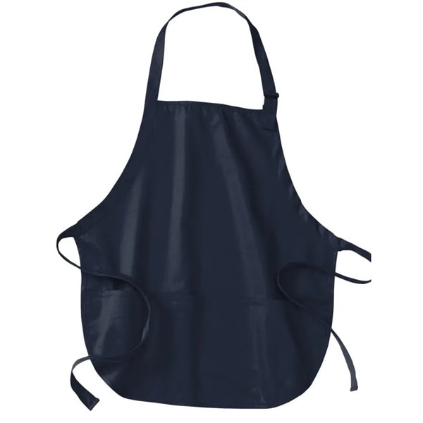 Port Authority Medium-Length Apron With Pouch Pockets.
