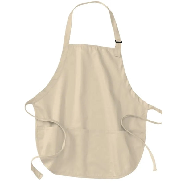 Port Authority Medium-Length Apron With Pouch Pockets.