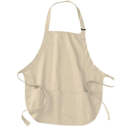 Port Authority Medium-Length Apron With Pouch Pockets.