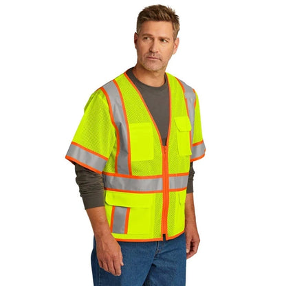 CornerStone ANSI 107 Class 3 Surveyor Mesh Zippered Two-T...