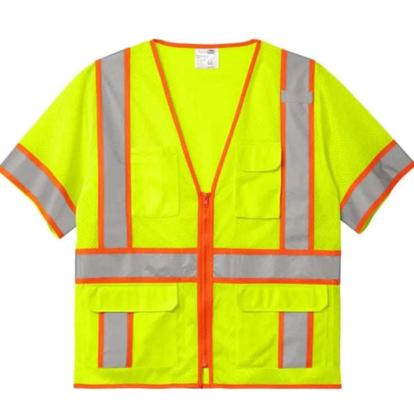 CornerStone ANSI 107 Class 3 Surveyor Mesh Zippered Two-T...