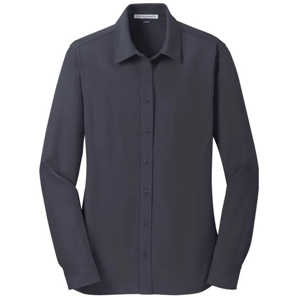 Port Authority Ladies Dimension Knit Dress Shirt.