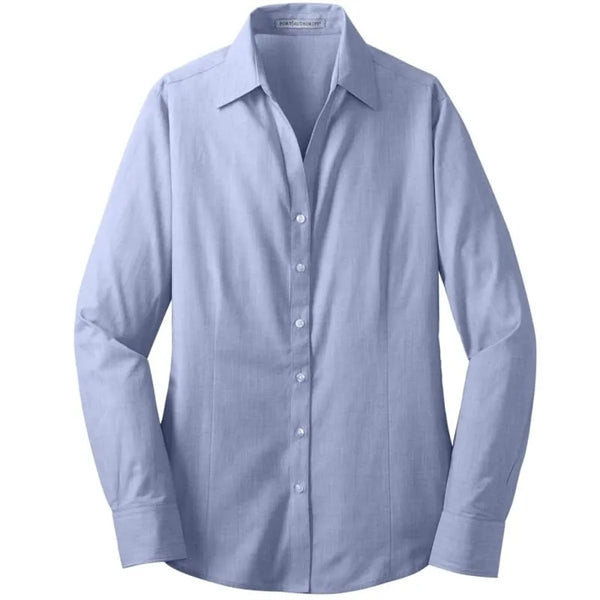 Port Authority Ladies Crosshatch Easy Care Shirt.