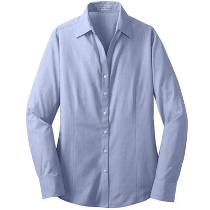 Port Authority Ladies Crosshatch Easy Care Shirt.
