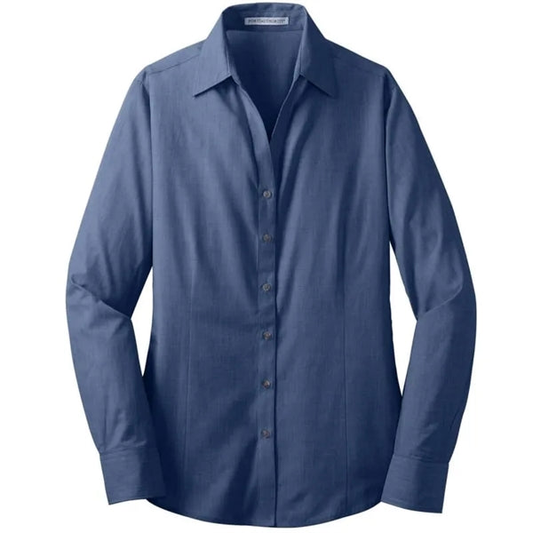Port Authority Ladies Crosshatch Easy Care Shirt.