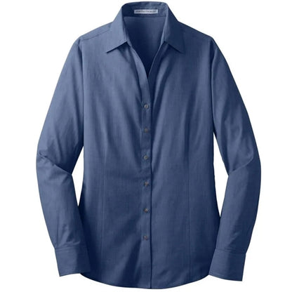 Port Authority Ladies Crosshatch Easy Care Shirt.
