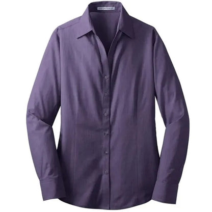 Port Authority Ladies Crosshatch Easy Care Shirt.
