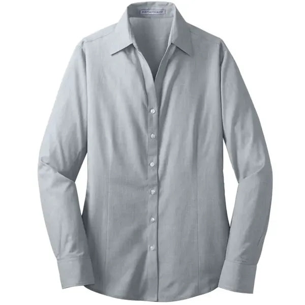 Port Authority Ladies Crosshatch Easy Care Shirt.
