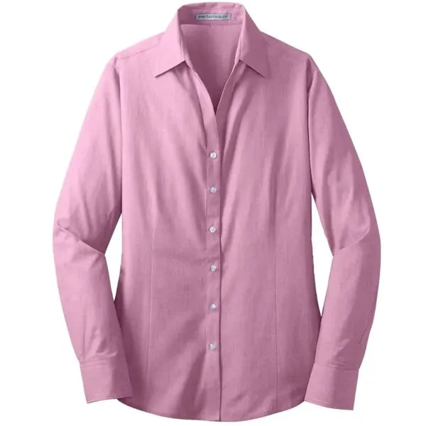 Port Authority Ladies Crosshatch Easy Care Shirt.