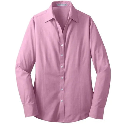 Port Authority Ladies Crosshatch Easy Care Shirt.