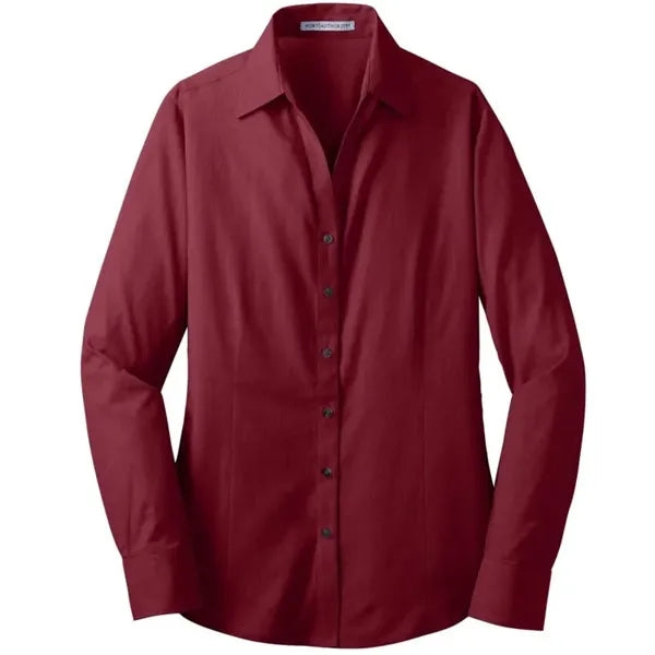 Port Authority Ladies Crosshatch Easy Care Shirt.