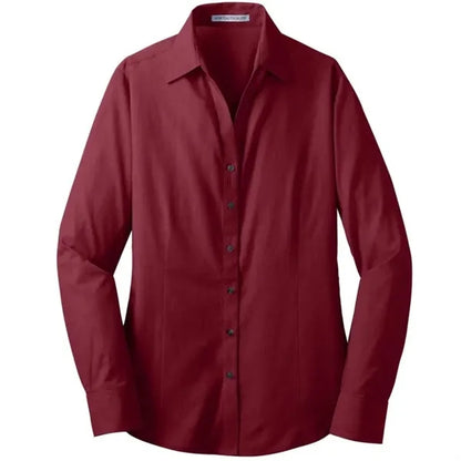 Port Authority Ladies Crosshatch Easy Care Shirt.