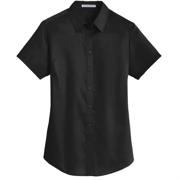 Port Authority Ladies Short Sleeve SuperPro Twill Shirt.