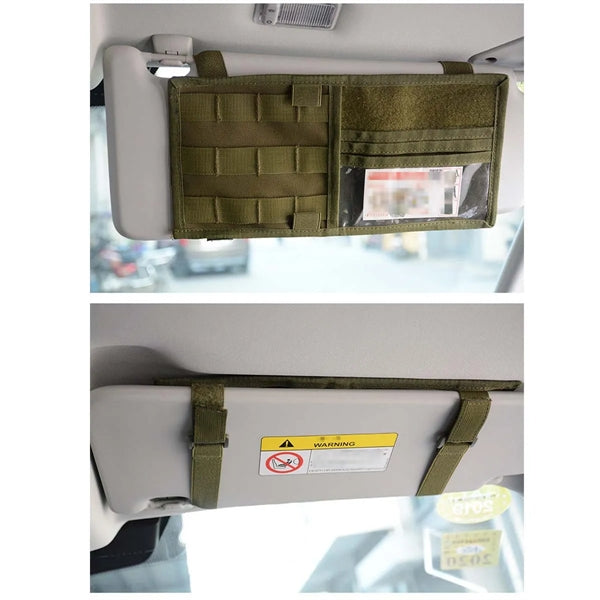 Tactical Car Sun Visor Organizer
