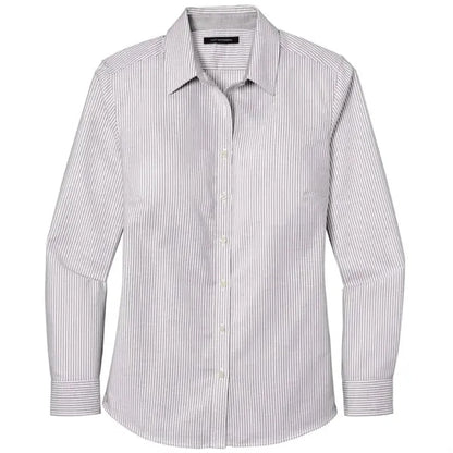 Port Authority Ladies SuperPro Oxford Stripe Shirt.