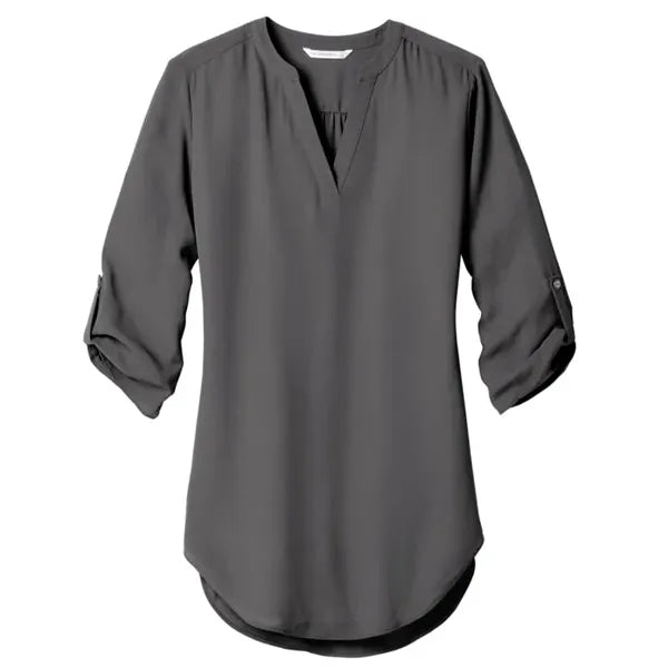 Port Authority Ladies 3/4-Sleeve Tunic Blouse.