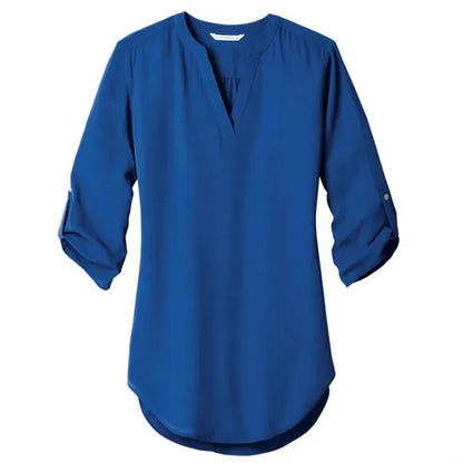 Port Authority Ladies 3/4-Sleeve Tunic Blouse.