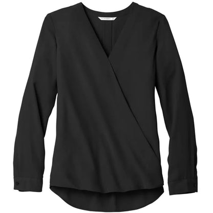 Port Authority Ladies Wrap Blouse.