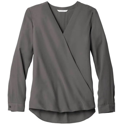 Port Authority Ladies Wrap Blouse.