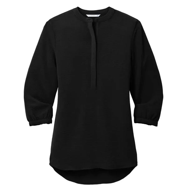 Port Authority Ladies 3/4-Sleeve Textured Crepe Tunic