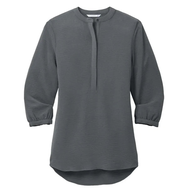 Port Authority Ladies 3/4-Sleeve Textured Crepe Tunic