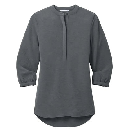 Port Authority Ladies 3/4-Sleeve Textured Crepe Tunic