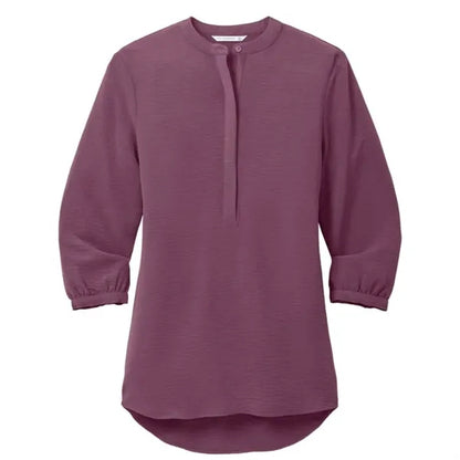 Port Authority Ladies 3/4-Sleeve Textured Crepe Tunic