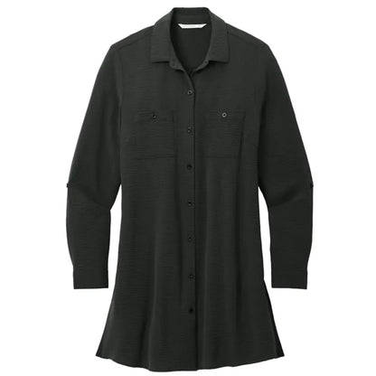 Port Authority Ladies Textured Crepe Long Tunic