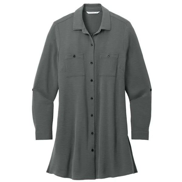 Port Authority Ladies Textured Crepe Long Tunic