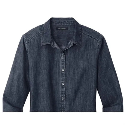 Port Authority Ladies Long Sleeve Perfect Denim Shirt