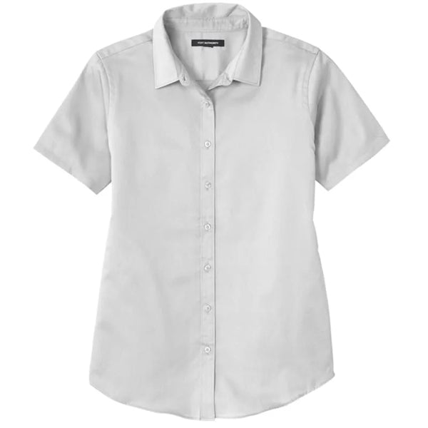 Port Authority Ladies Short Sleeve SuperPro React Twill S...