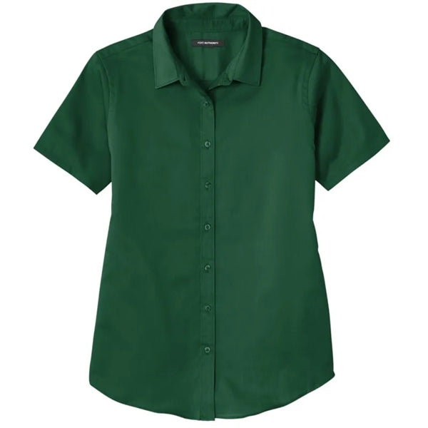 Port Authority Ladies Short Sleeve SuperPro React Twill S...