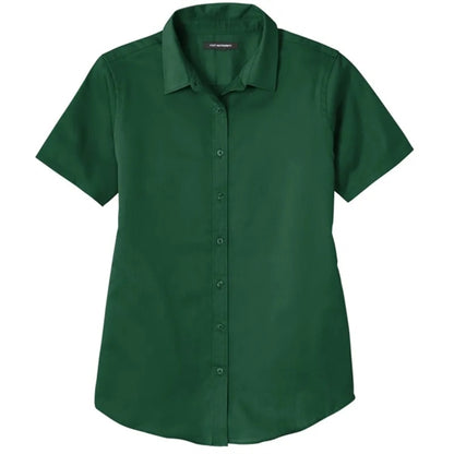 Port Authority Ladies Short Sleeve SuperPro React Twill S...