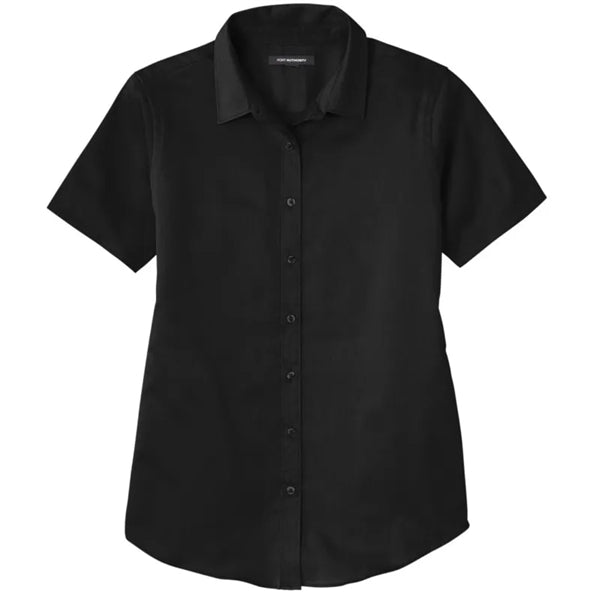 Port Authority Ladies Short Sleeve SuperPro React Twill S...