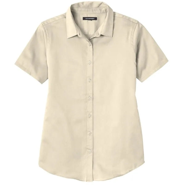 Port Authority Ladies Short Sleeve SuperPro React Twill S...