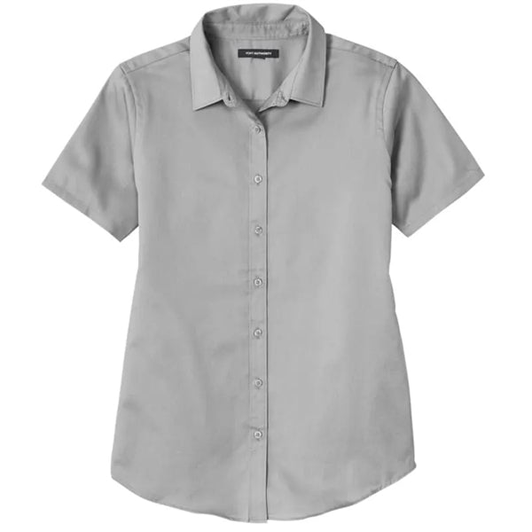 Port Authority Ladies Short Sleeve SuperPro React Twill S...