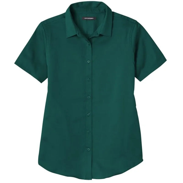 Port Authority Ladies Short Sleeve SuperPro React Twill S...