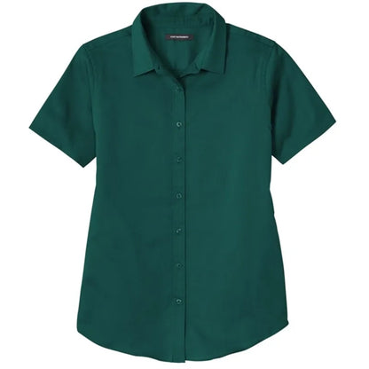 Port Authority Ladies Short Sleeve SuperPro React Twill S...