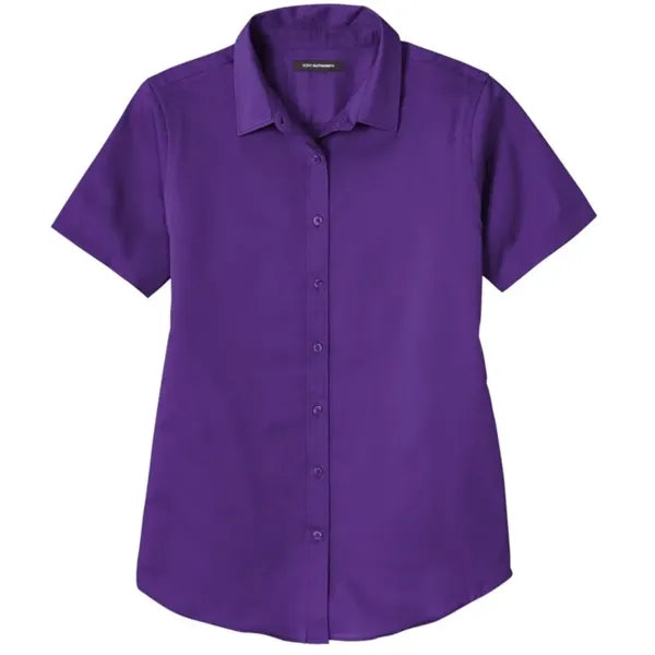 Port Authority Ladies Short Sleeve SuperPro React Twill S...