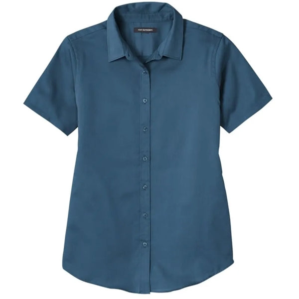 Port Authority Ladies Short Sleeve SuperPro React Twill S...
